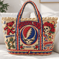 GRFD Straw-Style Embellished Tote Bag HTTT
