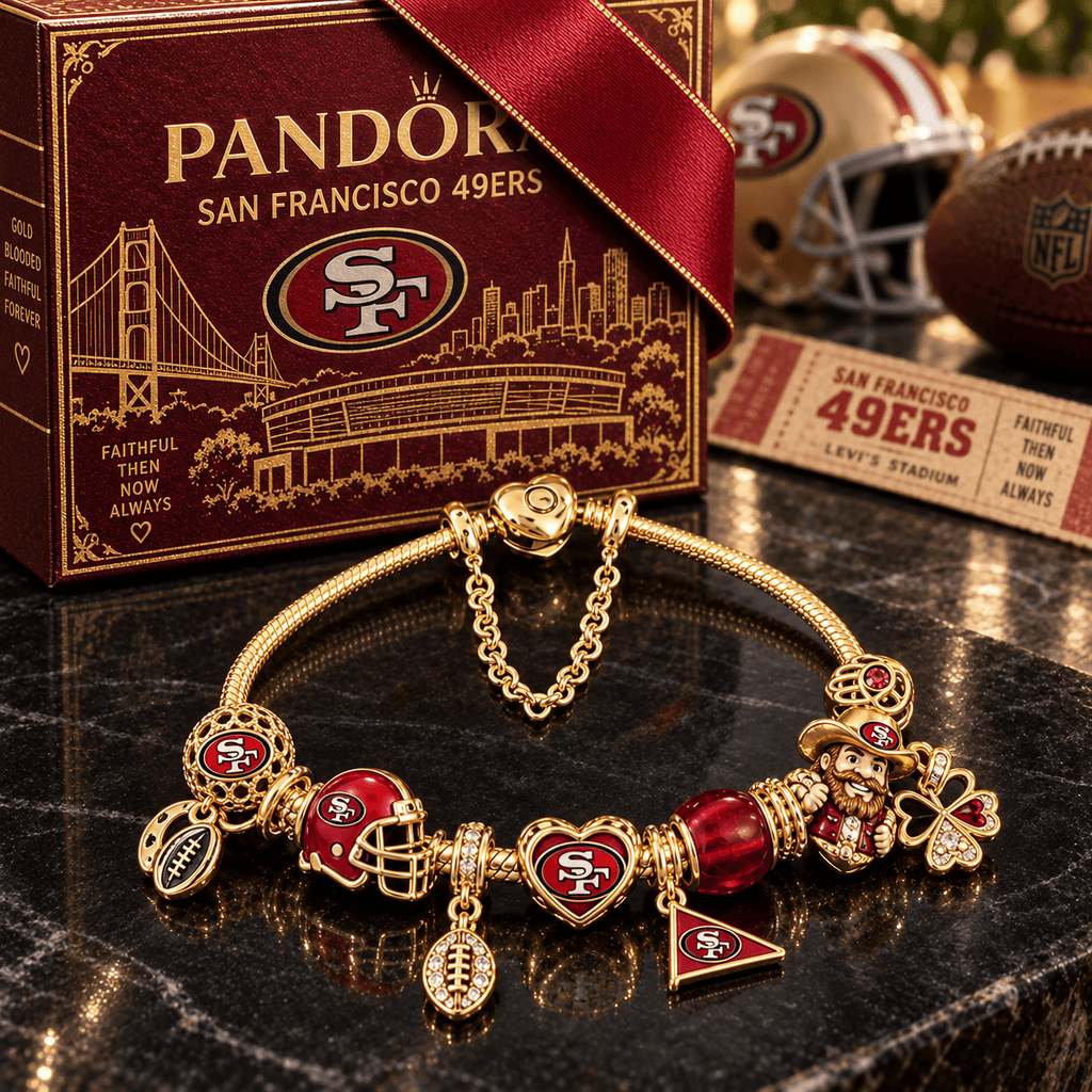 SF49 Gold Charm Bracelet Set PTKL
