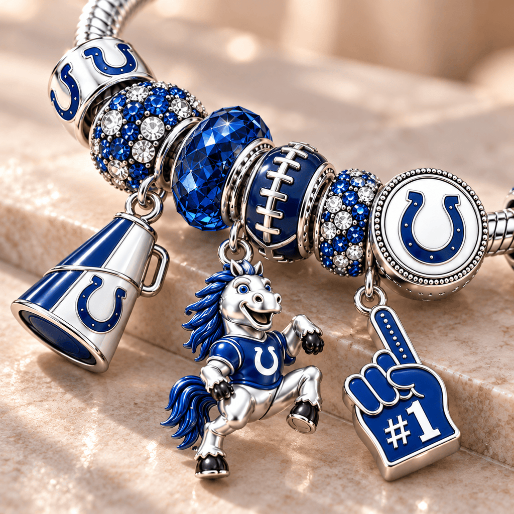 IDC Silver Charm Bracelet Set NTTB