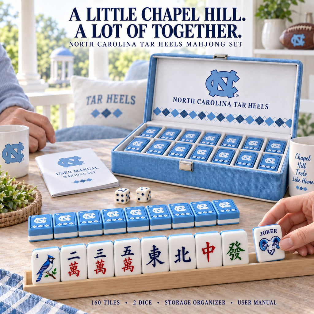 Premium UNC Mahjong Tiles Set TNSM
