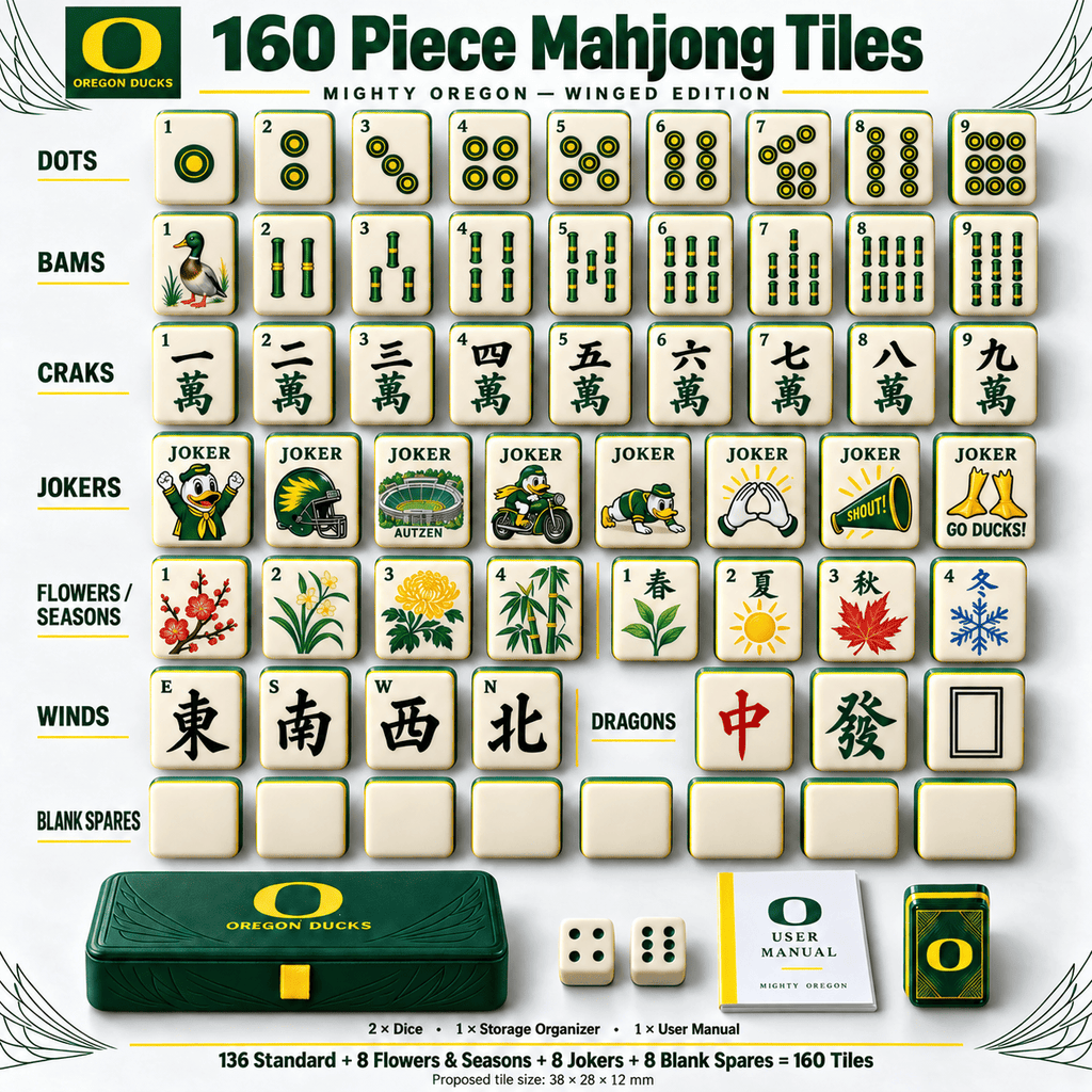Premium ORD Mahjong Tiles Set TNSM